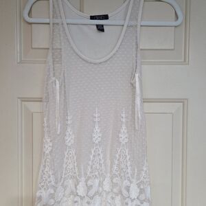 Deb Ivory Lace Tank Top